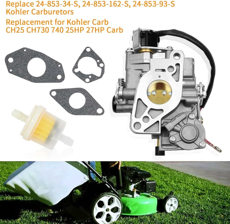 TEANTECH Carburetor Replacement for Kohler Carb CH25 CH730 740 25HP 27HP 24-853-34-S 24-853-162-S 24-853-93-S Carb - Image 2