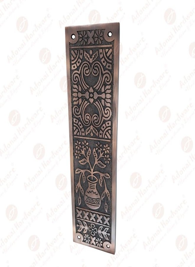 Adonai Hardware Decorative Aluminium Push Plate (15 Inch Melchizedek x 1 Pack, Antique Copper) - Image 3