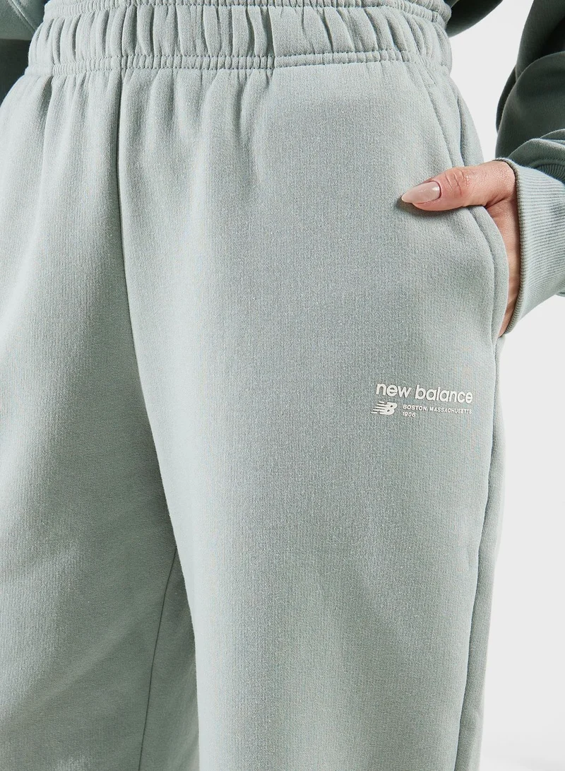 New Balance Linear Heritage Brushed Back Fleece Sweatpants