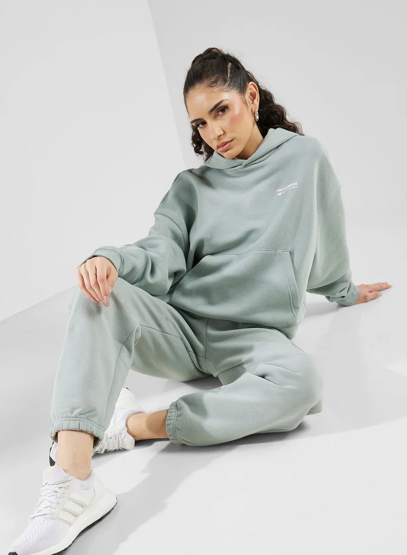 New Balance Linear Heritage Brushed Back Fleece Sweatpants