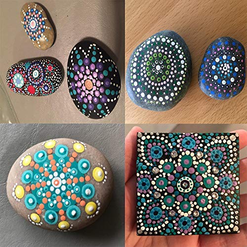SHIVEXIM 5 pieces Nail Art Dotting Marbleizing Tool Pen for Nail Decoration Stamping Multicolour - Image 4