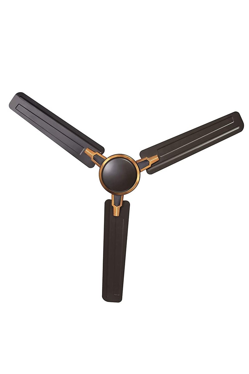 USHA Racer Chrome 1200mm 50 Watt Energy Efficient 1 Star Rated Power Saving High Speed Decorative Ceiling Fan (Smoke Brown) Pack of 1 - Image 3