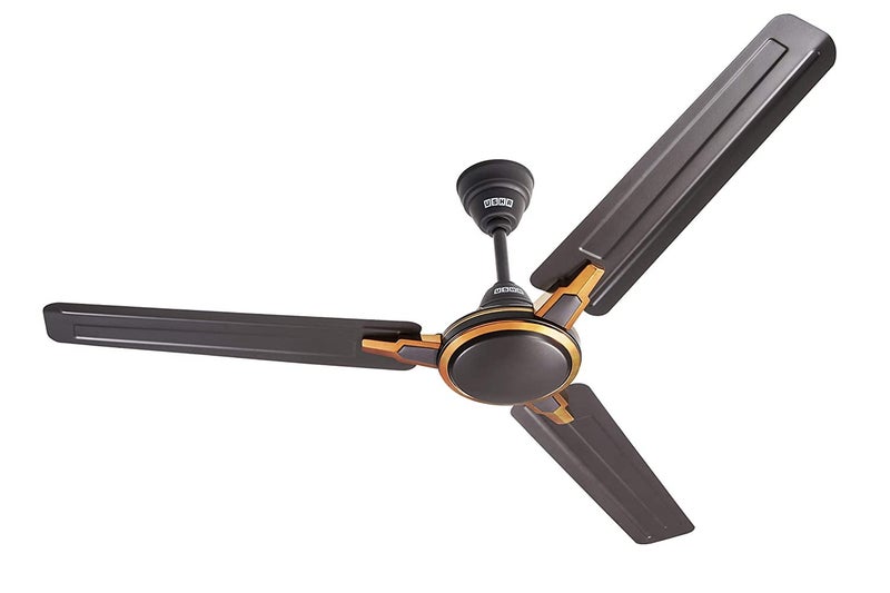 USHA Racer Chrome 1200mm 50 Watt Energy Efficient 1 Star Rated Power Saving High Speed Decorative Ceiling Fan (Smoke Brown) Pack of 1 - Image 2