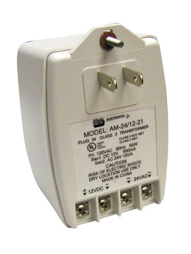 MG Electronics MGT2412DV SECURITY TRANSFORMER DUAL VOLT 12VDC/24VAC - Image 1