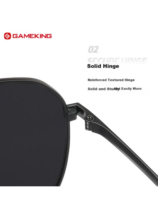 Gameking Polarized Sungl For Men And Women, Classic Frog Design Driving Uv Protection Gl 19208 Black - Image 3