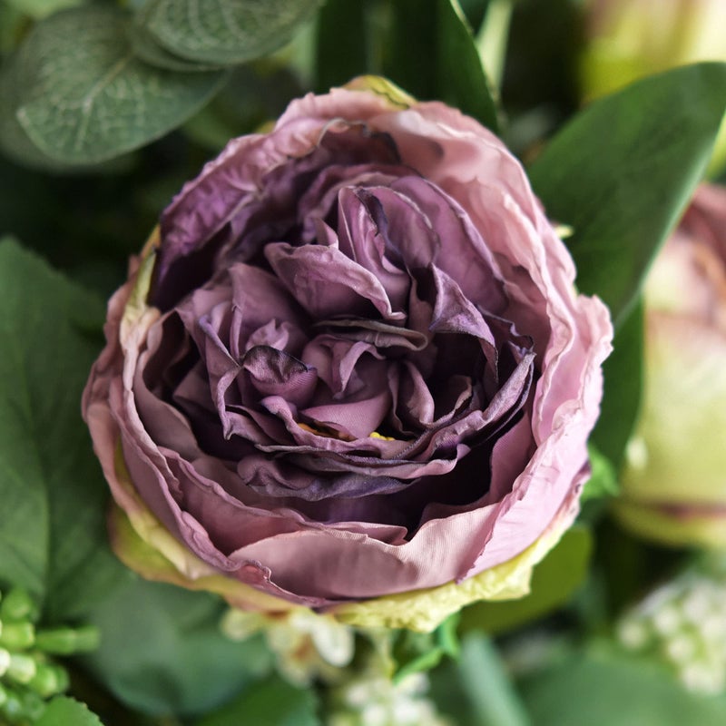 FiveSeasonStuff Vintage Purple Peonies â€“ Realistic Artificial Silk Flowers with Dry-Look Petals, 6 Stems for Rustic Home & Wedding Floral Arrangements - Image 2