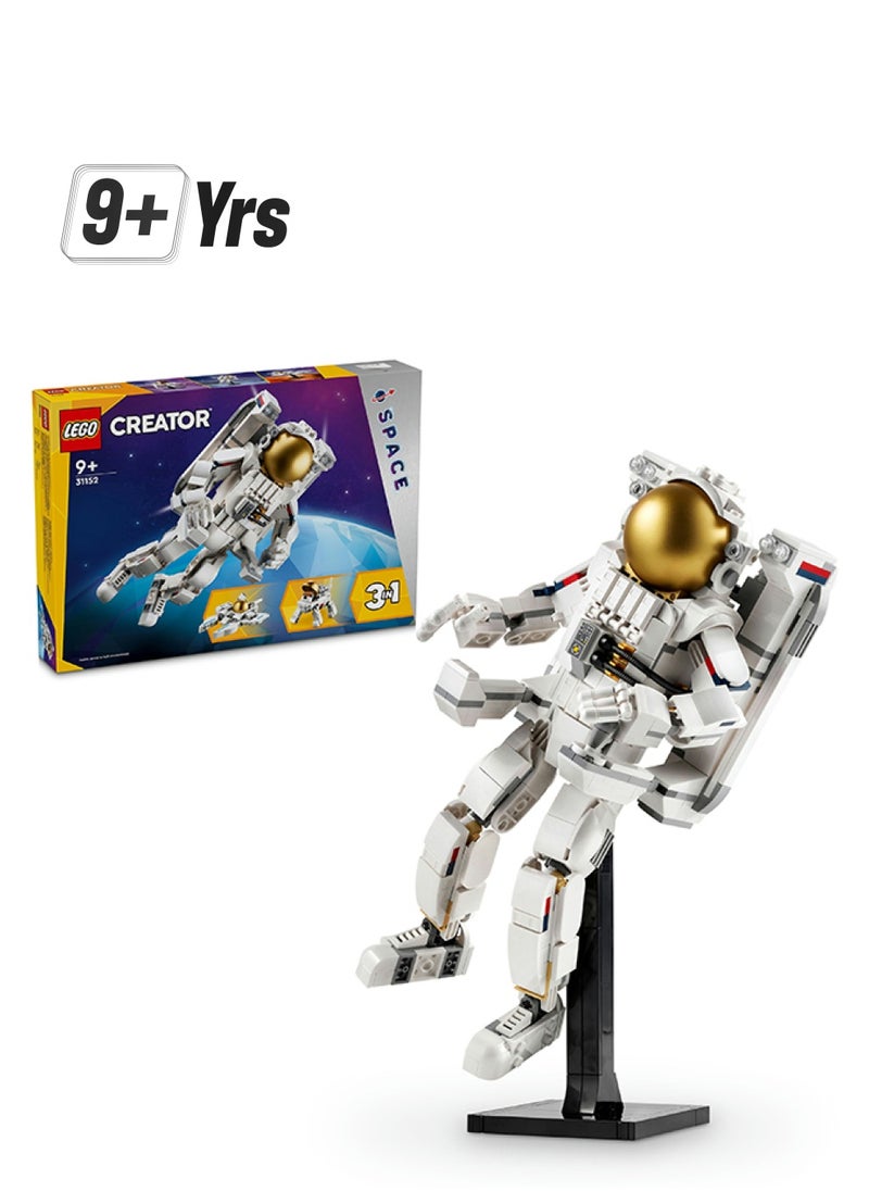 LEGO - 31152 Creator 3In1 Space Astronaut Toy To Dog Figure To Kids’ Viper Jet Model Set, Space-Themed Gift Idea For Boys And Girls Aged 9 Years Old And Over (647 Pieces) - Image 1