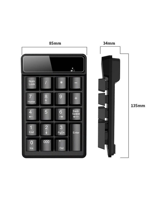 2.4g Wireless Digital Keyboard Usb Bluetooth Computer Financial Accounting Mini Keypad Mechanical Suspension Wholesale-Color:525 Wireless Edition-Black  - Image 4