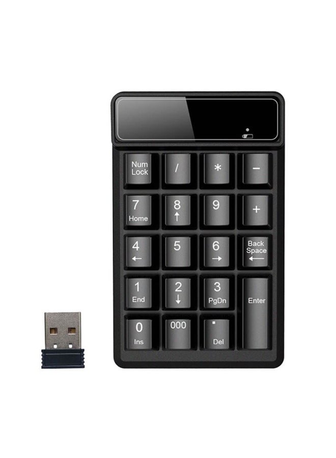 2.4g Wireless Digital Keyboard Usb Bluetooth Computer Financial Accounting Mini Keypad Mechanical Suspension Wholesale-Color:525 Wireless Edition-Black  - Image 5