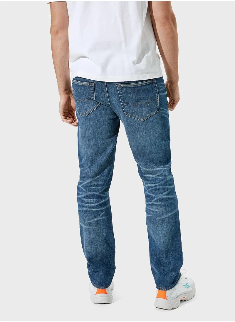 American Eagle Mid Wash Straight Jeans