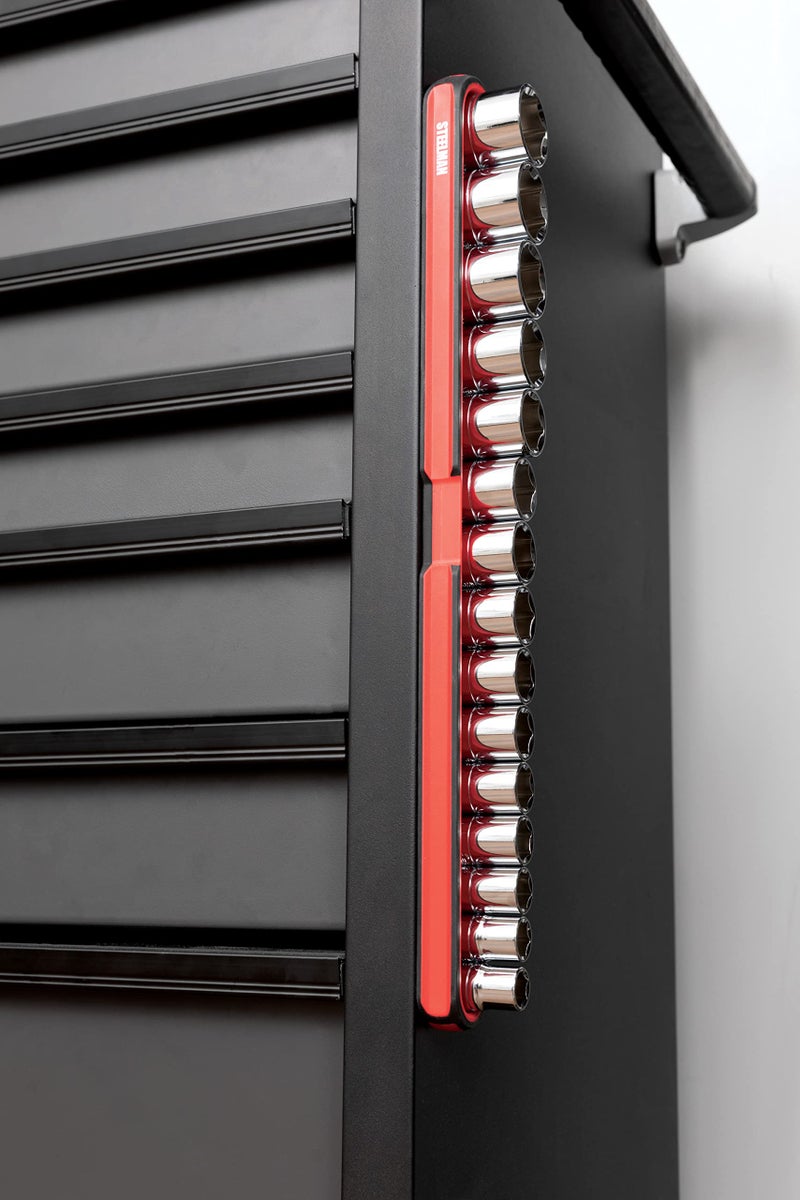 Steelman 75104 Small 6-Inch Long Magnetic Steel Socket Storage and Parts Accessory Tray - Image 4