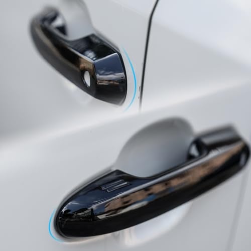 CKE Upgraded Snap-on Door Handle Protectors Compatible with Toyota Rav4 2019-2025 for Highlander 2020-2025 for Crown 2023-2025 Car Exterior Door Handle Cover Trims -Glossy Black - Image 4