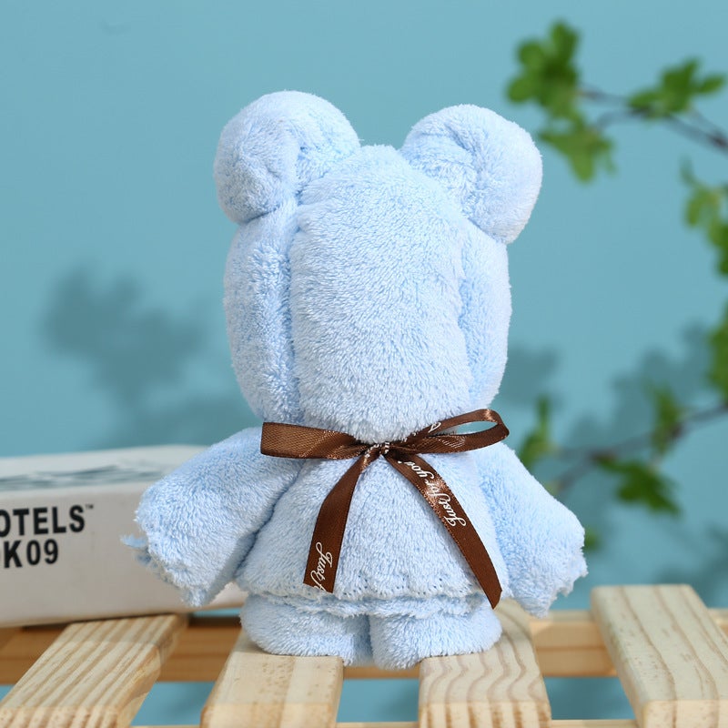 Pineapple Bear Towel Wedding Gift Full Moon Creative Modeling Gift Towel Coral Fleece Hand Gift - Image 1