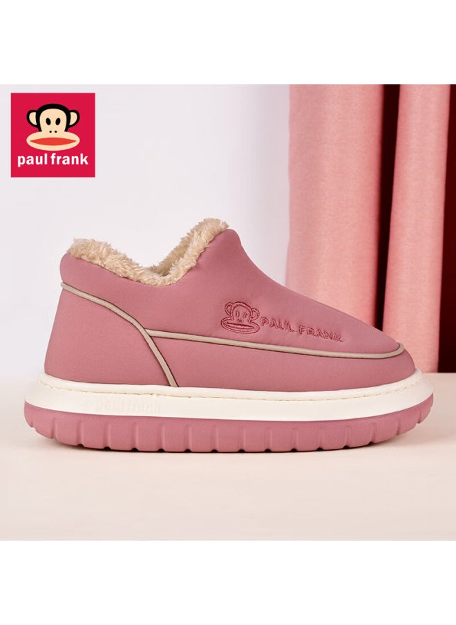 Paul Frank Big Mouth Monkey Cotton Slippers Men's Autumn And Winter Wear-resistant Home Thick-soled Couple Pack With Postpartum Cotton Shoes Women 504 Blue 290