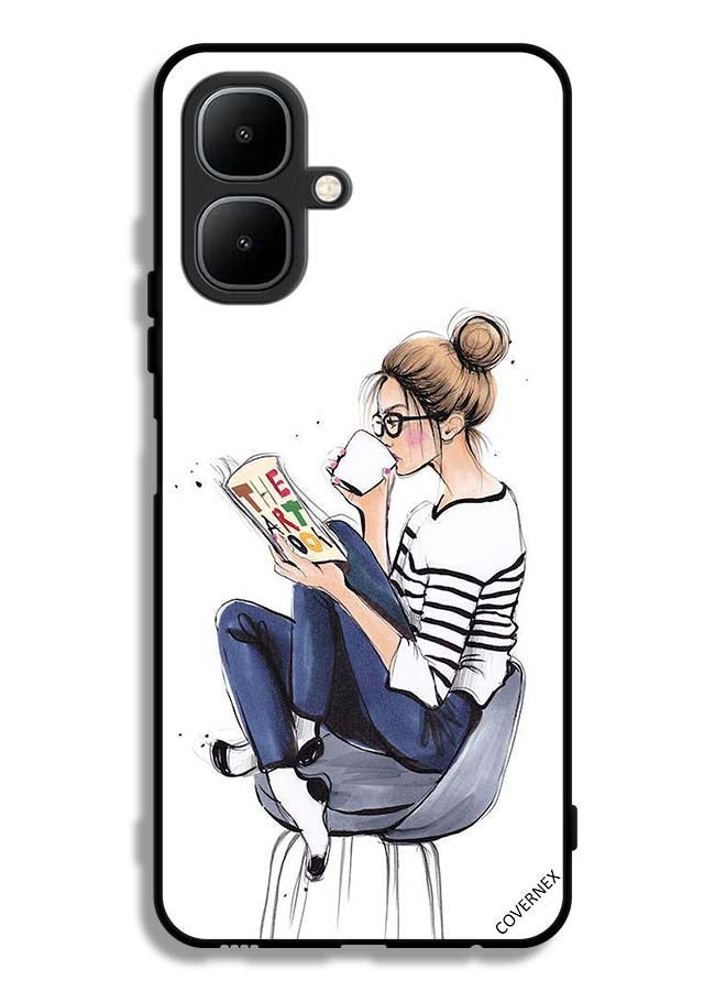 Covernex Infinix Smart 10 Protective Case Cover Reading The Art Book