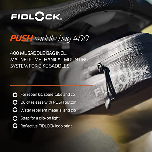 FIDLOCK Push Saddle Bag 400 - Underseat Bike Trunk- Pouch - Image 3