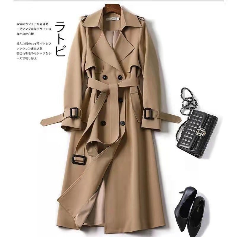 Women's Mid-Length Trench Coat