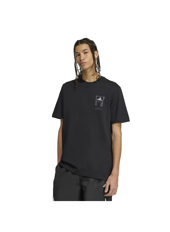 adidas M Stad Crowd T Black Training T-Shirts For Men XS