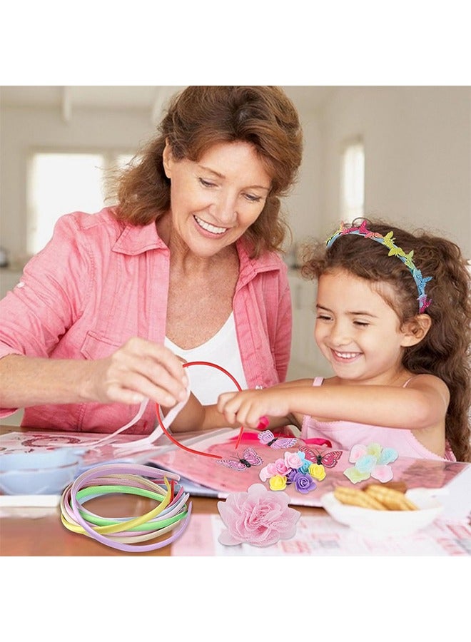 ليمون طقم صنع أشرطة الرأس، طقم DIY لصنع أشرطة الرأس للفتيات، فنون وحرف للأطفال من سن 5 سنوات فما فوق، ملحقات شعر للفتيات، مجموعة حرفية عصرية للفتيات - Image 3