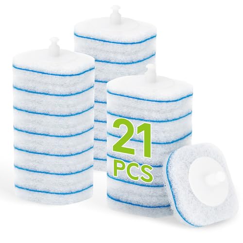 IVYROLL Toilet Bowl Cleaner Wand Refills Compatible with CLOROX 21 Count Disposable Toilet Brush Refills Replacement Heads for Toilet Cleaning System - Image 1