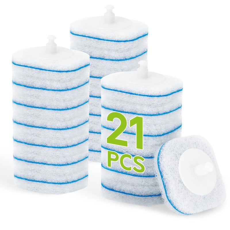 IVYROLL Toilet Bowl Cleaner Wand Refills Compatible with CLOROX 21 Count Disposable Toilet Brush Refills Replacement Heads for Toilet Cleaning System - Image 2