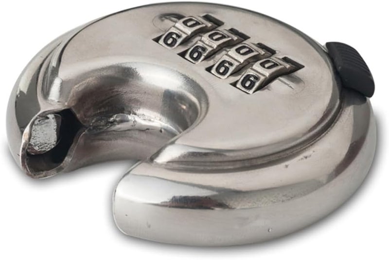 Jojofuny 4 Digit Combination Padlock Outdoor Use Secure Rvs Luggage Doors Easy Reset Black - Image 2