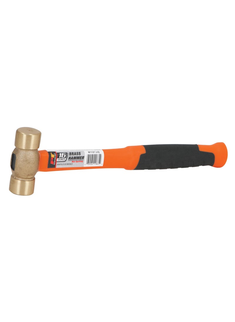 Performance Tool Performance Tool W1137 Solid Brass Hammer, 16 oz  - Image 5