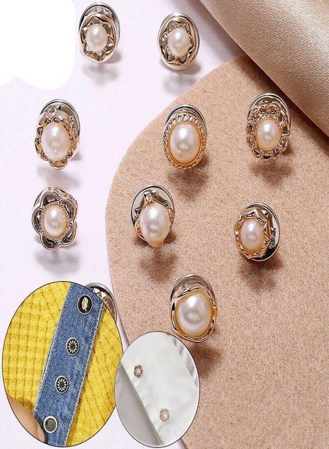 ROKTRY 30 PCS Women Shirt Brooch Buttons Anti Exposure Fixed Brooches Modesty Pins Brooch Pins Pearl Buttons Cover up Brooch Pins Safety Invisible Buttons for Clothes Bags Hats DIY - Image 4