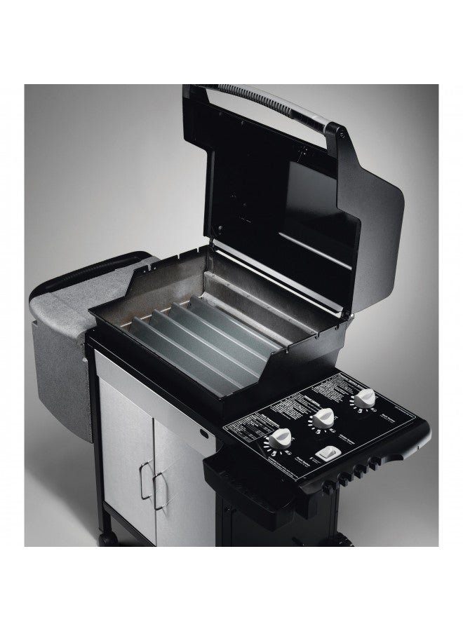 Weber أشرطة نكهة بديلة من ويبر، 22.5 بوصة، لسلسلة سبيريت 300 (لوحة تحكم مثبتة على الجانب)، سبيريت 700، جينيسيس سيلفر ب/ج، جينيسيس جولد ب/ج، جينيسيس بلاتينيوم ب/ج، وشوايات الغاز ويبر 900، أسود - Image 2