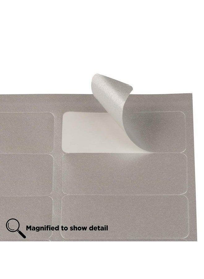 JAM Paper Return Address Labels - Standard Mailing - 1 X 2 5/8 - Silver Metallic - 120 Shipping Labels/Pack  - Image 3