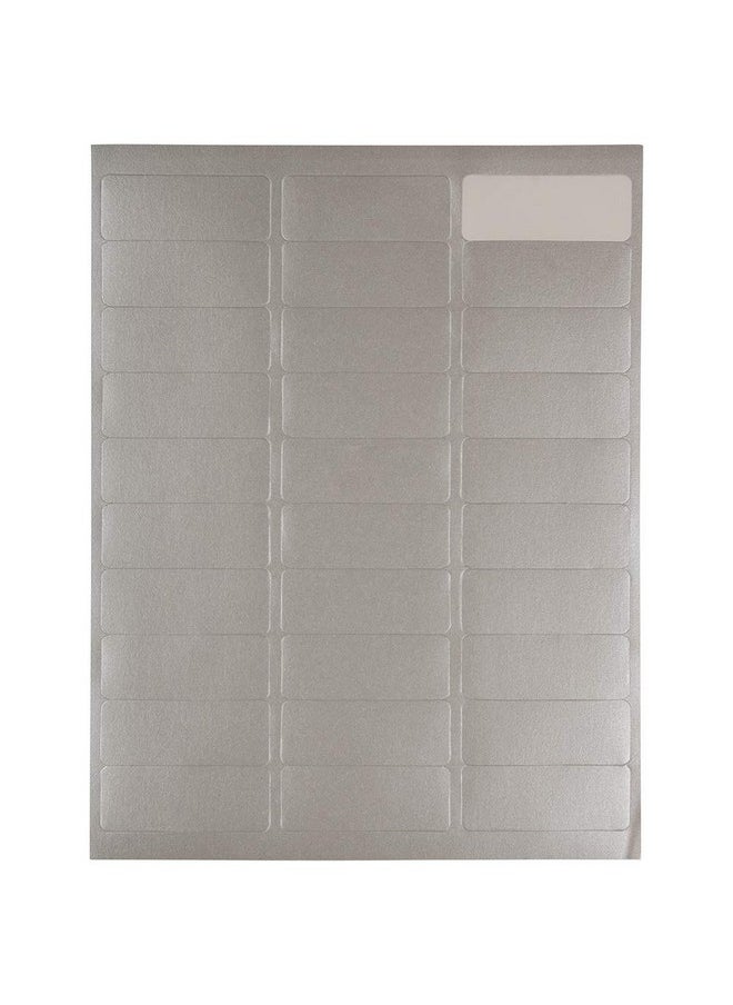 JAM Paper Return Address Labels - Standard Mailing - 1 X 2 5/8 - Silver Metallic - 120 Shipping Labels/Pack  - Image 4