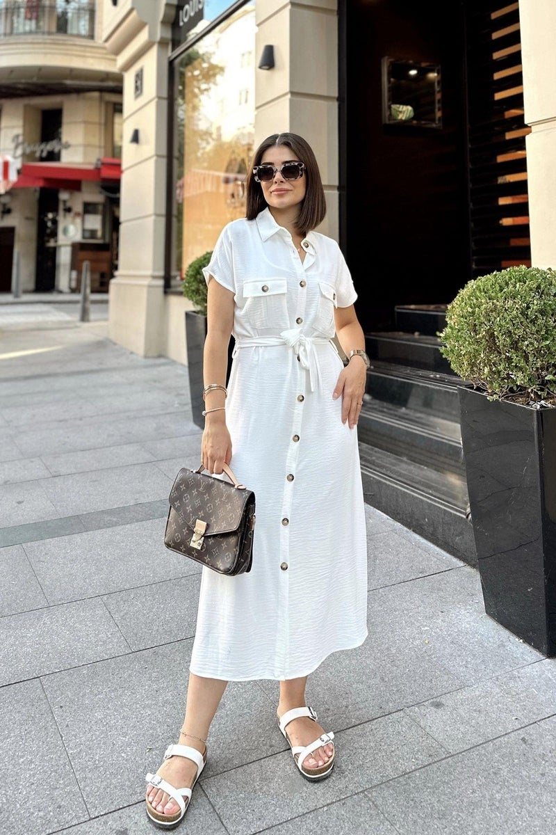 Weshaya Dress Women White - Image 4