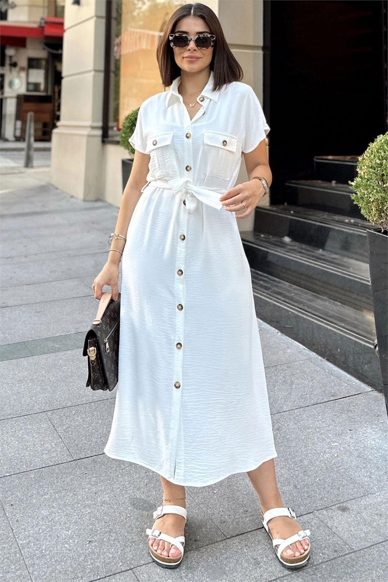 Weshaya Dress Women White - Image 1