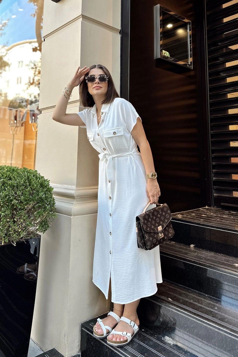 Weshaya Dress Women White - Image 5