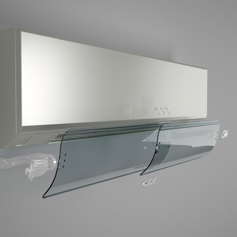 Adjustable Air Conditioner Deflector, Clear Split Air Blocker Air Blocker Blocker Air Deflector, Easy to Install for Home, Office, Bedrooms - Image 2