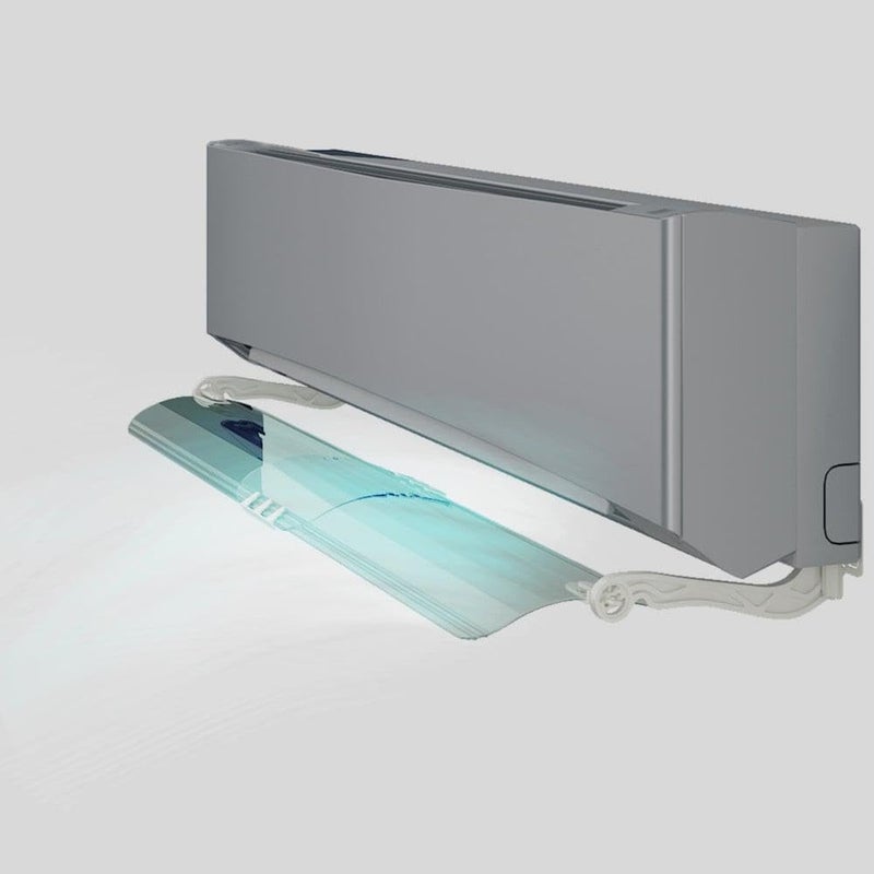 Adjustable Air Conditioner Deflector, Clear Split Air Blocker Air Blocker Blocker Air Deflector, Easy to Install for Home, Office, Bedrooms - Image 3