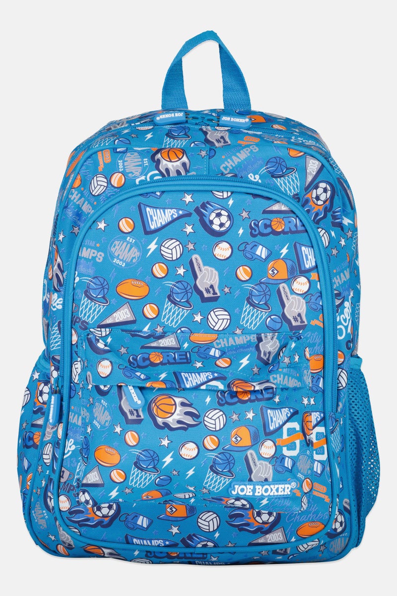 Joe Boxer Kids Boy Graphic Print Backpack, Multicolor - Image 1