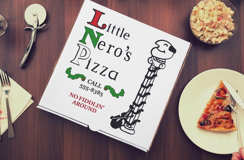 Zza Box Little Nero's Full Size Pizza Box Costume Prop Christmas Gift from Home Alone - Image 2