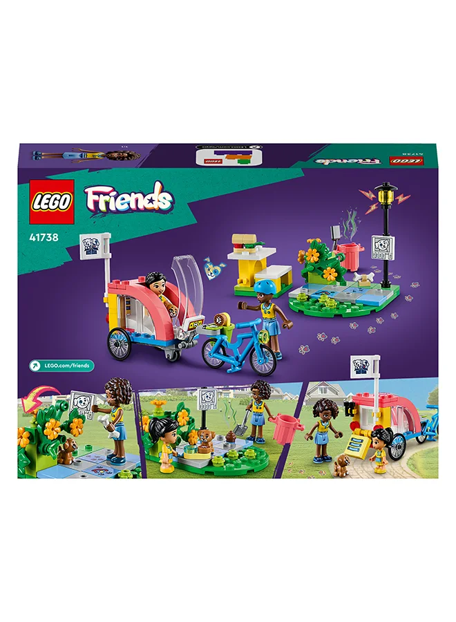 LEGO Friends Dog Rescue Bike Building Lego Toy Set For Kids Aged 6 And Over; Inspire Creativity With This Bicycle Toy Gift; Comes With A Removable Bike Trailer For Role-Play Fun (125 Pieces) 41738