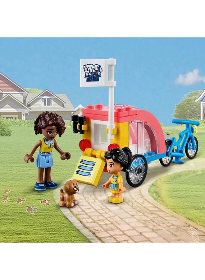 LEGO Friends Dog Rescue Bike Building Lego Toy Set For Kids Aged 6 And Over; Inspire Creativity With This Bicycle Toy Gift; Comes With A Removable Bike Trailer For Role-Play Fun (125 Pieces) 41738
