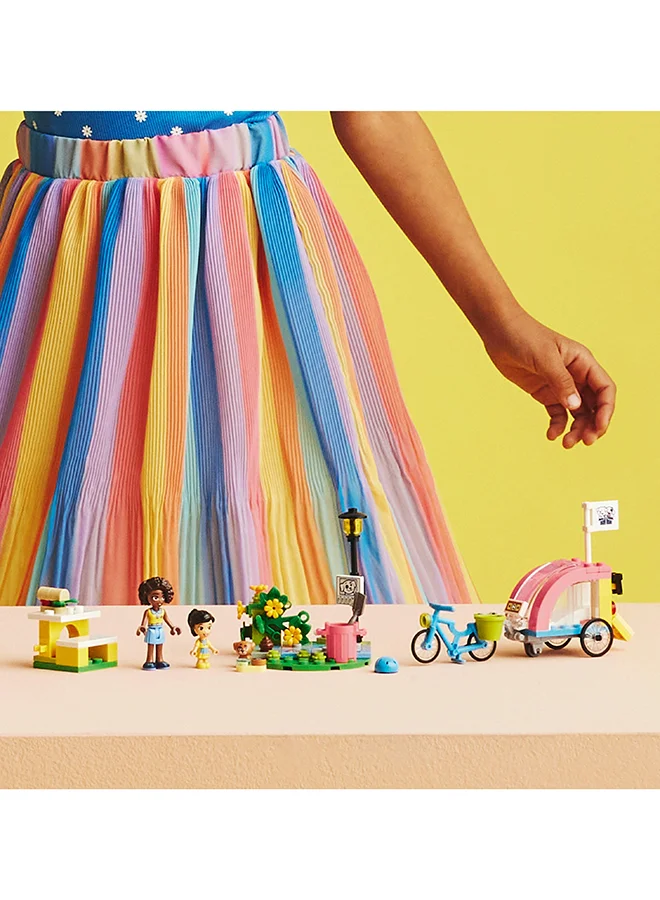 LEGO Friends Dog Rescue Bike Building Lego Toy Set For Kids Aged 6 And Over; Inspire Creativity With This Bicycle Toy Gift; Comes With A Removable Bike Trailer For Role-Play Fun (125 Pieces) 41738