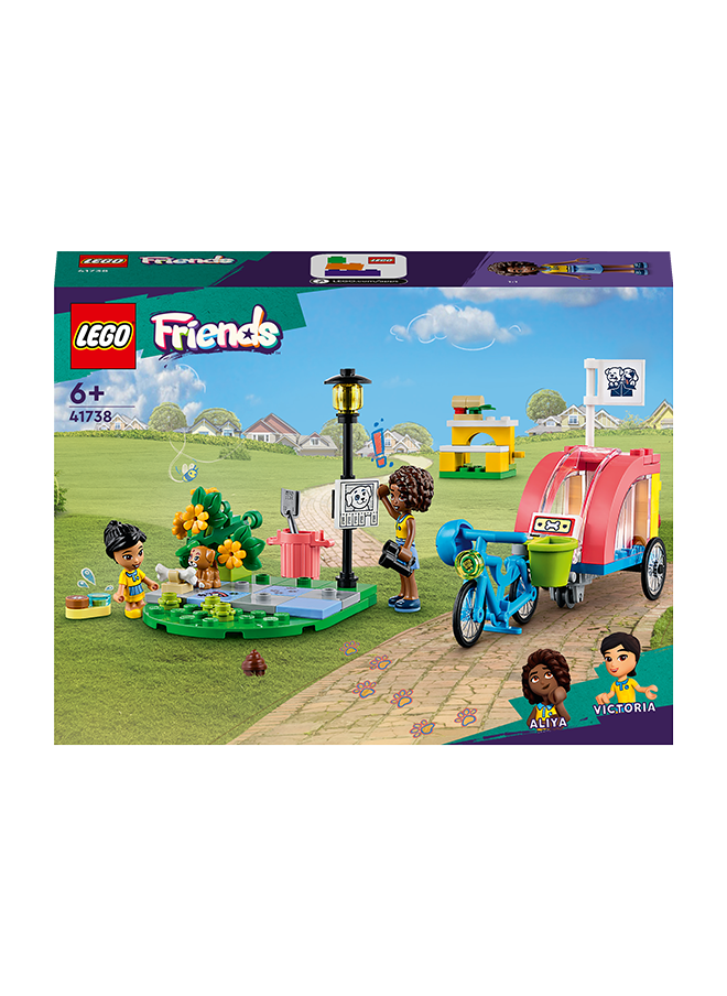 LEGO Friends Dog Rescue Bike Building Lego Toy Set For Kids Aged 6 And Over; Inspire Creativity With This Bicycle Toy Gift; Comes With A Removable Bike Trailer For Role-Play Fun (125 Pieces) 41738