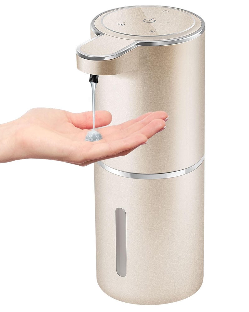 Gotofine Automatic Foaming Soap Dispenser4Level Adjustable Foam Wall MountUSB Rechargeable128oz 380mlTouchless Hand Dish Soap Dispenser for Bathroom KitchenHotel Restaurant