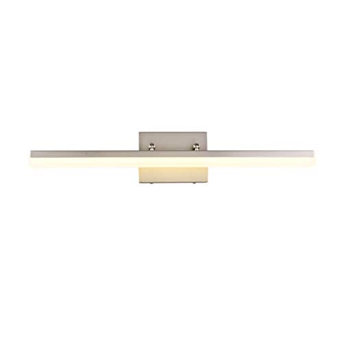 mirrea 24in Modern LED Vanity Light for Bathroom Lighting Dimmable 24w Brushed Nickel (Warm White 3000K) - Image 1
