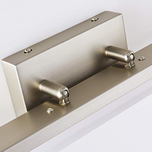 mirrea 24in Modern LED Vanity Light for Bathroom Lighting Dimmable 24w Brushed Nickel (Warm White 3000K) - Image 5