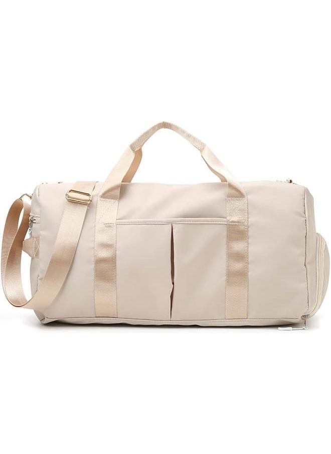 yongsheng Sports Gym Duffel Bag for Women Waterproof Weekender Travel Bag with Shoes Compartment Dry and Wet Separation for Training Swim Yoga  - Image 1