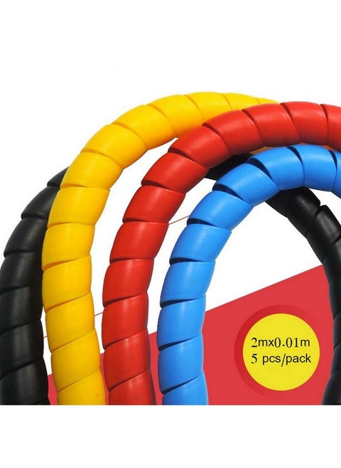 Dog and Cat Cord Protector 32.8ft Wire Protector Sleeve Covers for Cord Protects Your Pets from Chewing Through Insulated Cables 5 PCS/Pack 32.8ft in Total 10mm Width by FUNZON