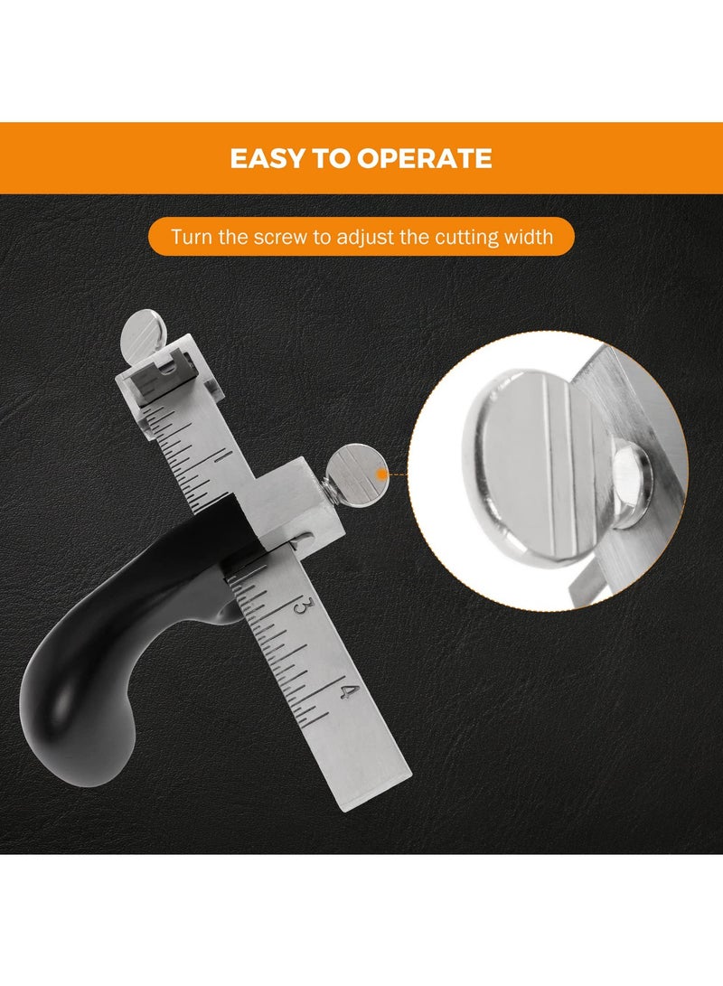 Leather Cutting Tool Leather Craft Cutter Knife Blade Tools for Bag Straps Leathercraft Accessories Cutting Tool for Belt Strip DIY Leather Cutting Device - Image 5