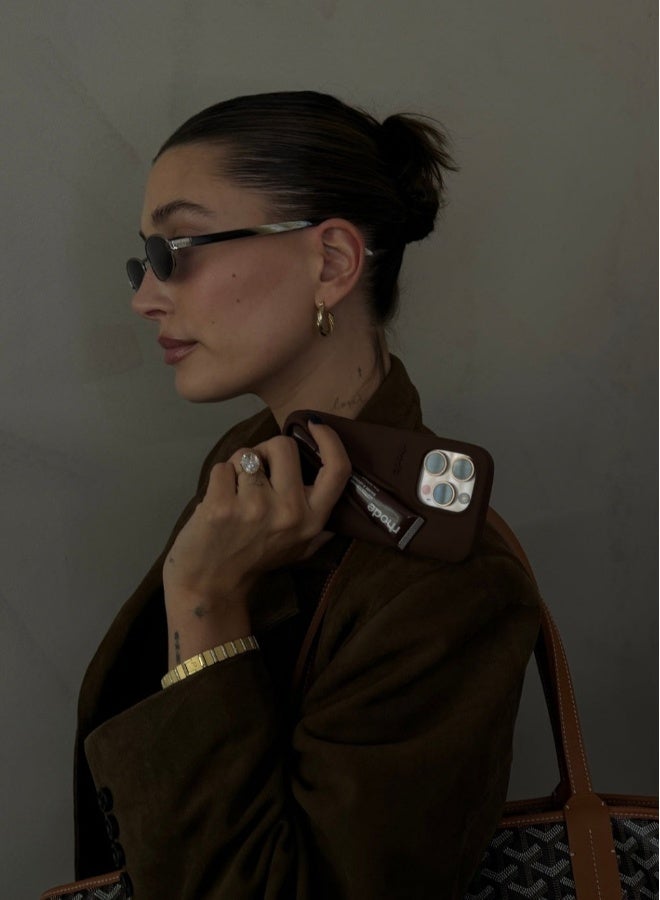 rhode Silicone Lip Holder for Cell Phone, Lip Gloss Adhesive Sleeve for Phone, Lip Holder Stick-on Phone Case, Back Stick On Holder for iPhone Phones（Espresso） - Image 4