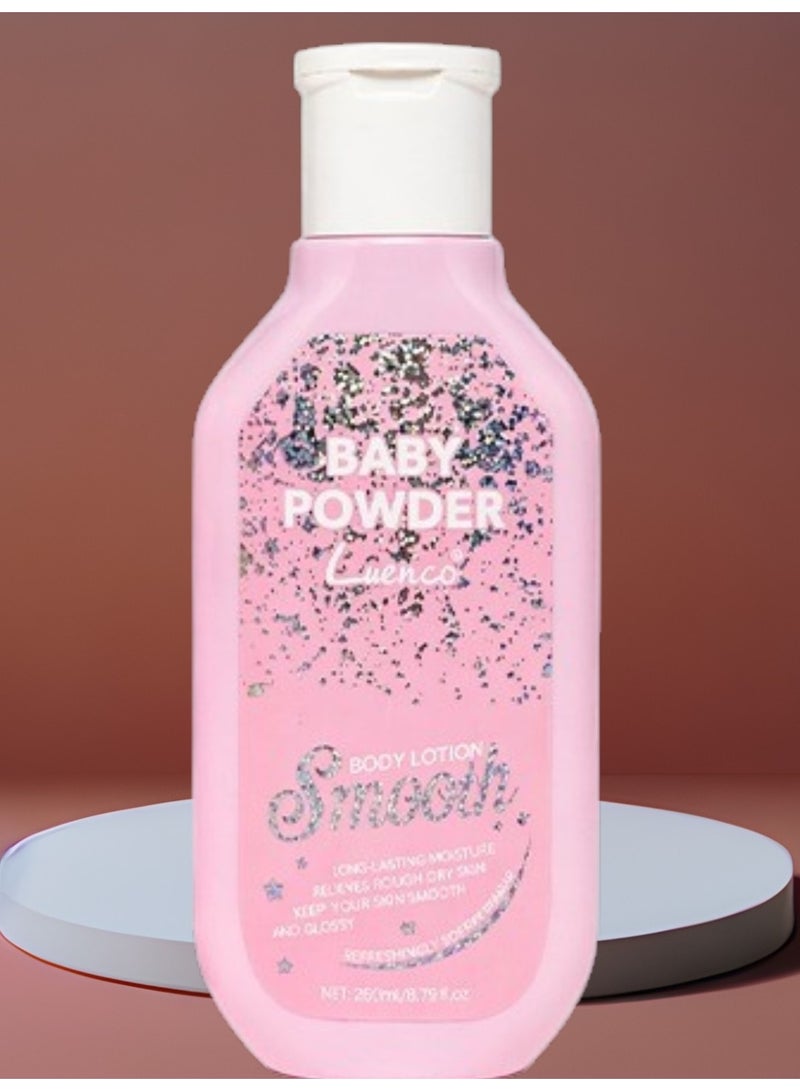 Baby Powder Body Lotion Long-Lasting Moisture Relleves Rough Dry Skin Keep Your Skin Smooths And Glossy 260 mli